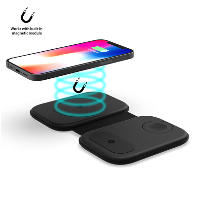 三合一折疊無線充電器