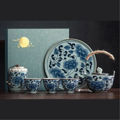 青花茶具套裝